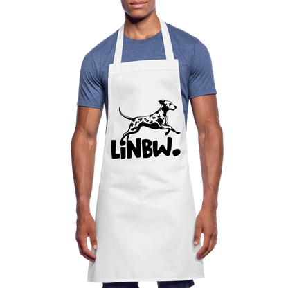 Kochschürze mit LINBW-Logo – schlicht, stilvoll & bewusst - Weiß