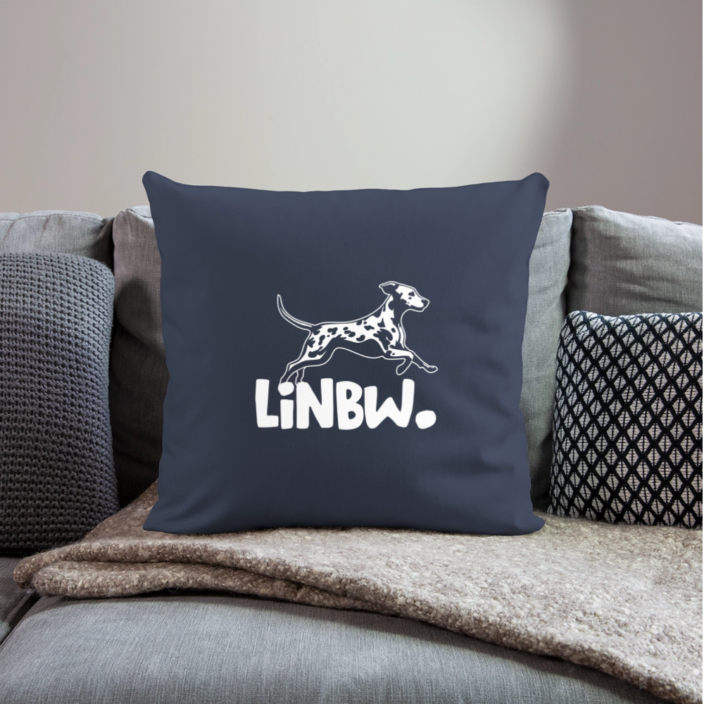 LiNBW. Kissen mit Füllung 45 x 45 cm - Navy