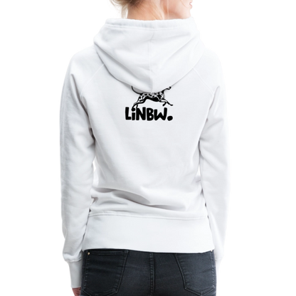 LiNBW. Frauen Hoodie Dalmatiner Life is not just black and white - Weiß