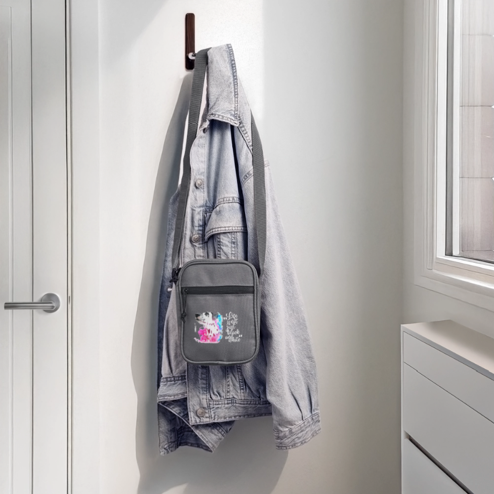 LiNBW. Crossbody Bag Dalmatiner Life is not just black and white - Anthrazit