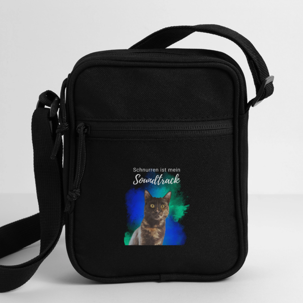 LiNBW. Crossbody Bag Schnurren ist mein Soundtrack - Schwarz