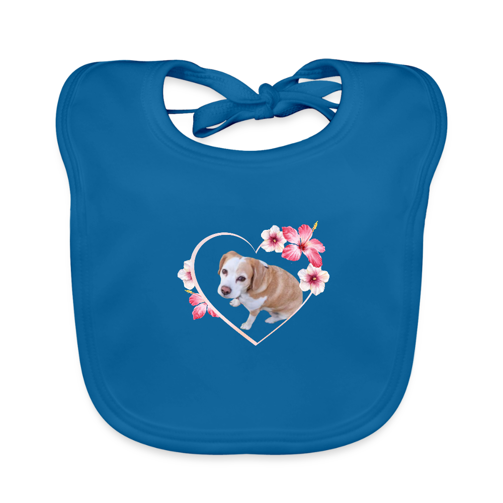 LiNBW. Lätzchen Luna - Pfauenblau