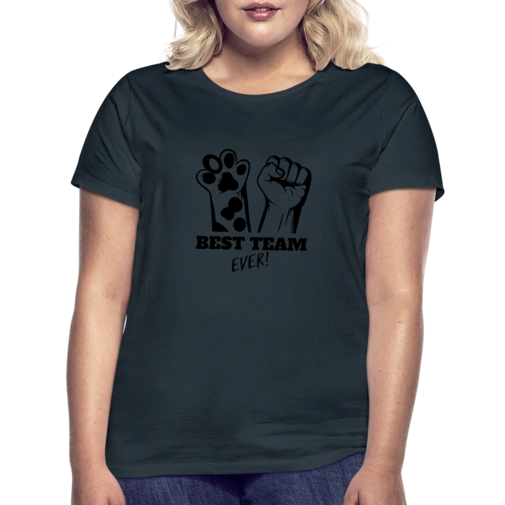LiNBW. Frauen T-Shirt Best Team Ever - Navy