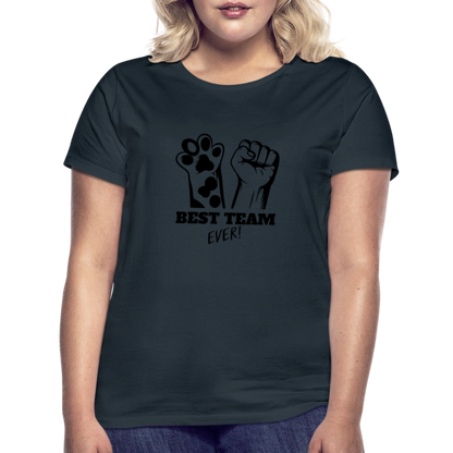 LiNBW. Frauen T-Shirt Best Team Ever - Navy