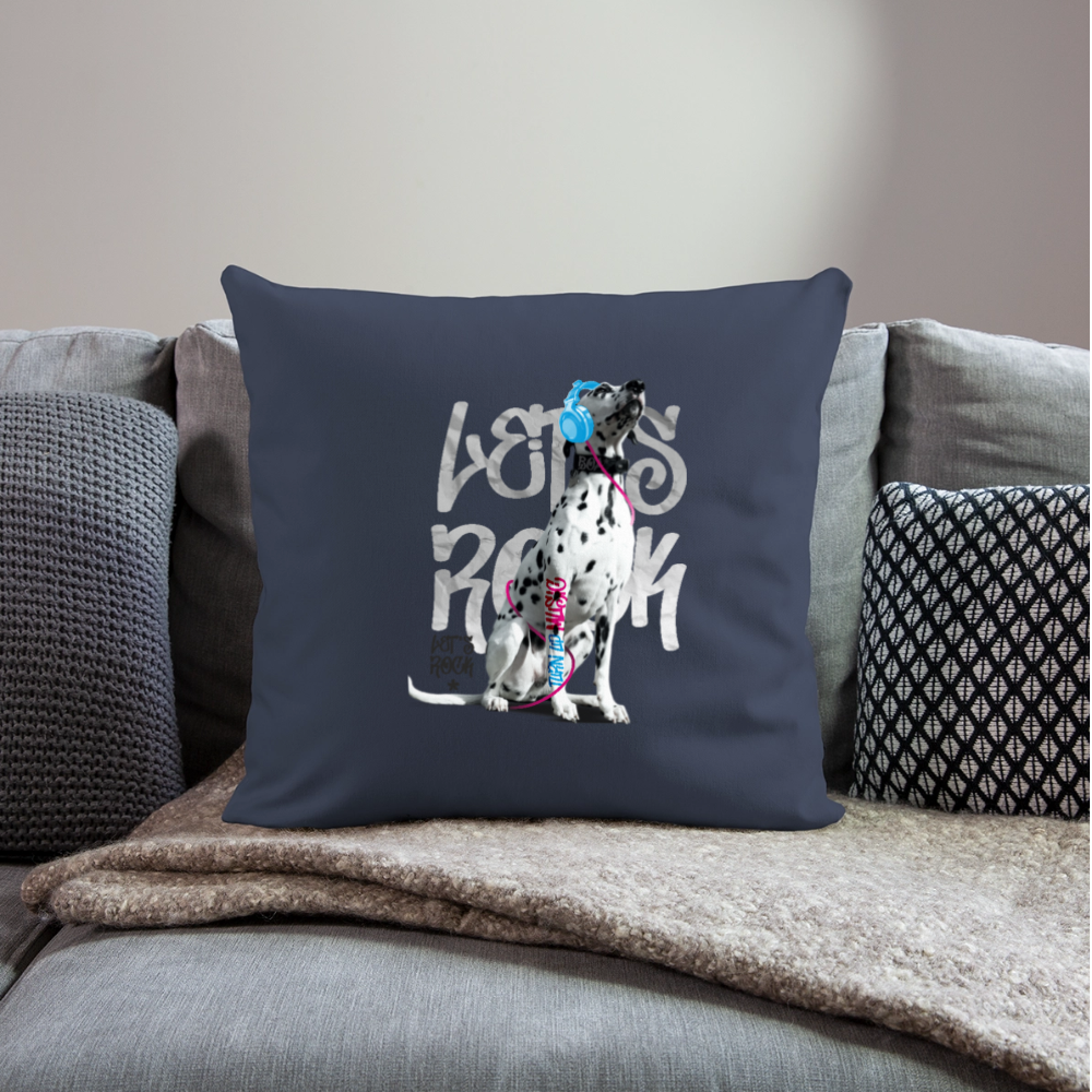 LiNBW. Kissenbezug 45 x 45 cm Dalmatiner Let's Rock - Navy
