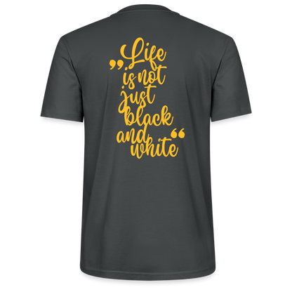 LiNBW. Männer T-Shirt Life is not just black and white - Anthrazit
