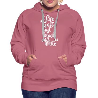 LiNBW. Frauen Hoodie Life is not just black and white - Malve