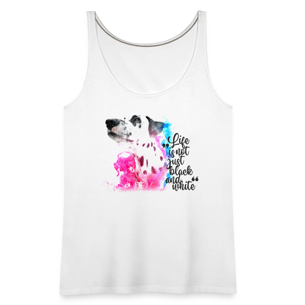 LiNBW. Frauen Tank-Top Dalmatiner Life is not just black and white - Weiß