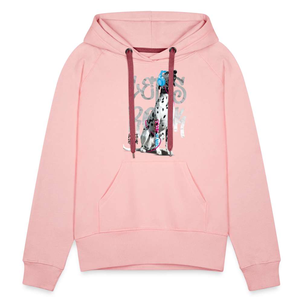 LiNBW. Frauen Hoodie Dalmatiner Let's Rock - Kristallrosa
