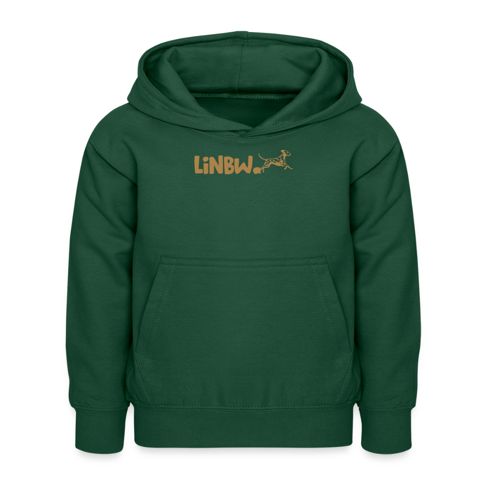 LiNBW. Kinder Hoodie Life is not just black and white - Flaschengrün