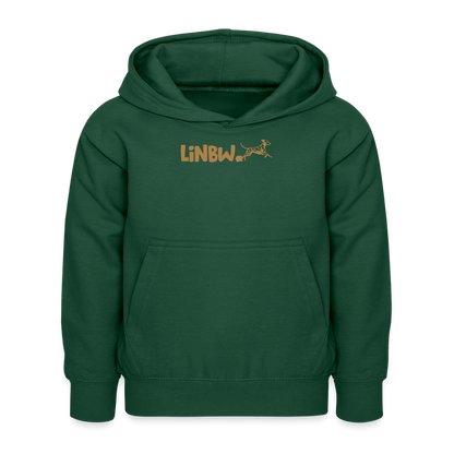 LiNBW. Kinder Hoodie Life is not just black and white - Flaschengrün