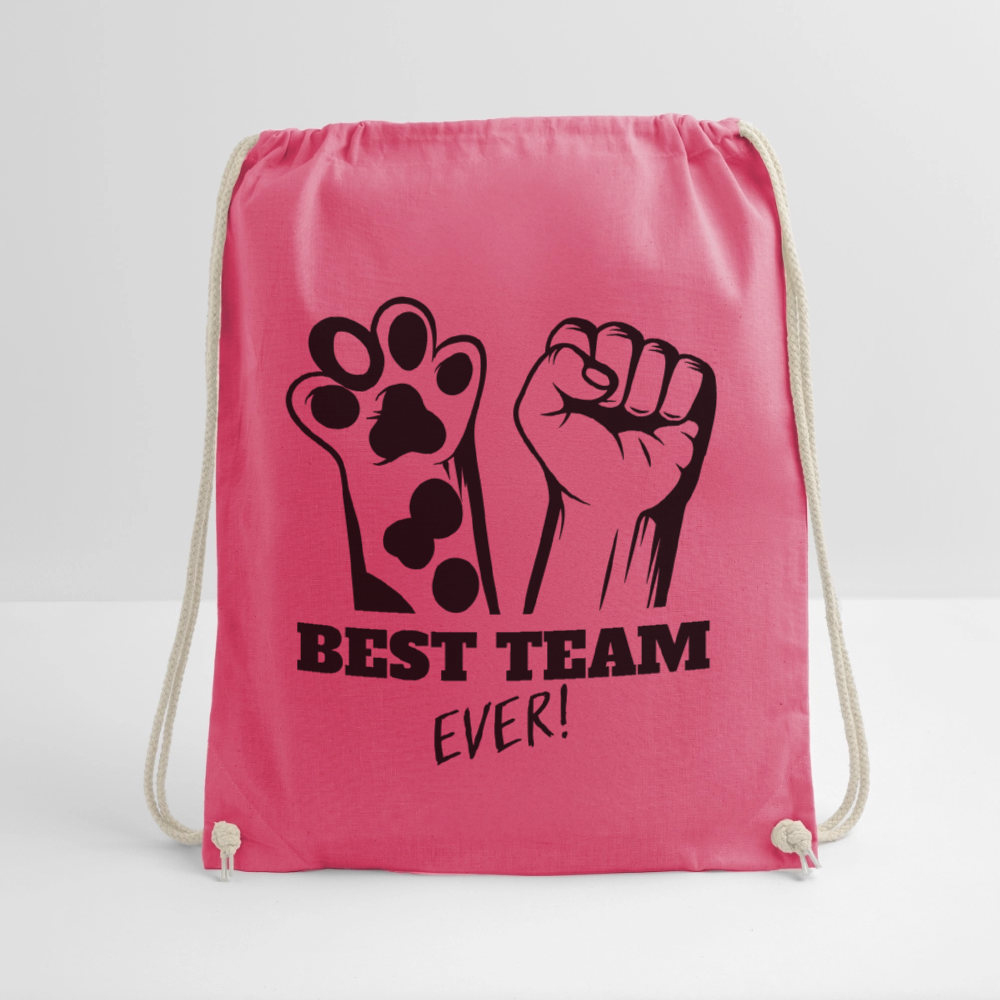 LiNBW. Turnbeutel Best Team Ever - Fuchsia