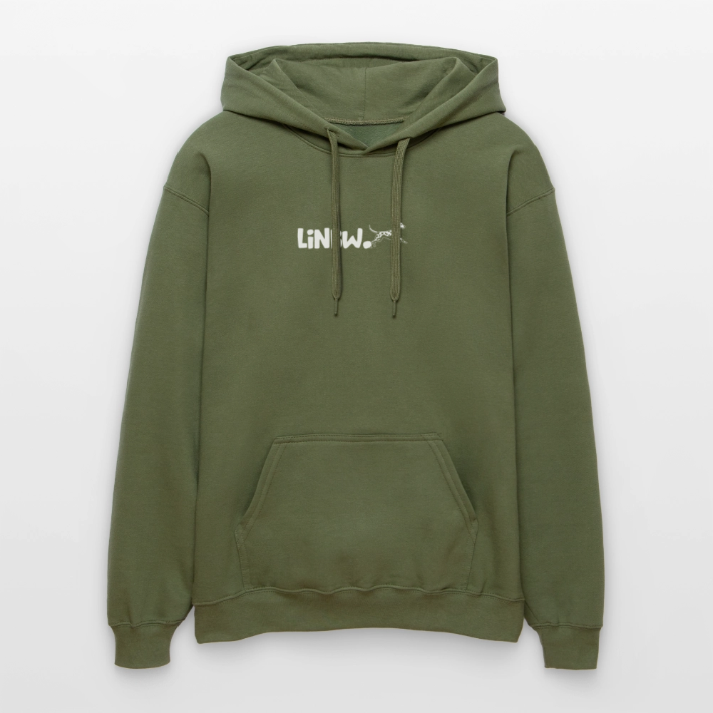 LiNBW. Männer & Frauen Hoodie Life is not just black and white - Militärgrün