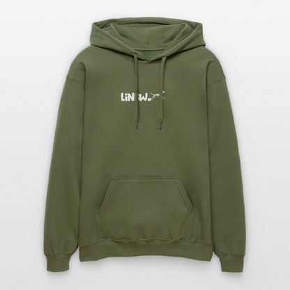 LiNBW. Männer & Frauen Hoodie Life is not just black and white - Militärgrün