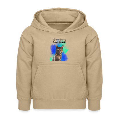LiNBW. Kinder Hoodie Schnurren ist mein Soundtrack - Sand