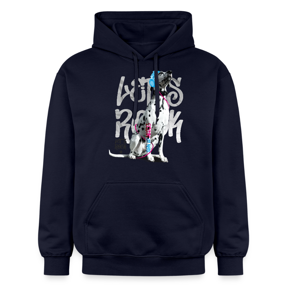 LiNBW. Männer & Frauen Hoodie Dalmatiner Let's Rock - Navy