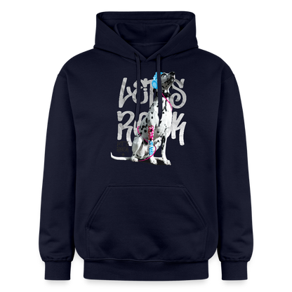 LiNBW. Männer & Frauen Hoodie Dalmatiner Let's Rock - Navy