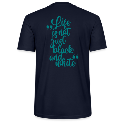 LiNBW. Männer T-Shirt Life is not just black and white - Navy