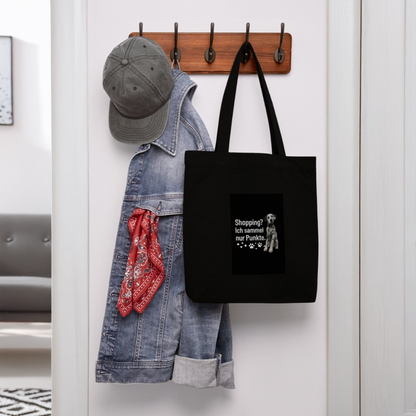 LiNBW. Dalmatiner Stoffbeutel Ich sammel Punkte - Schwarz