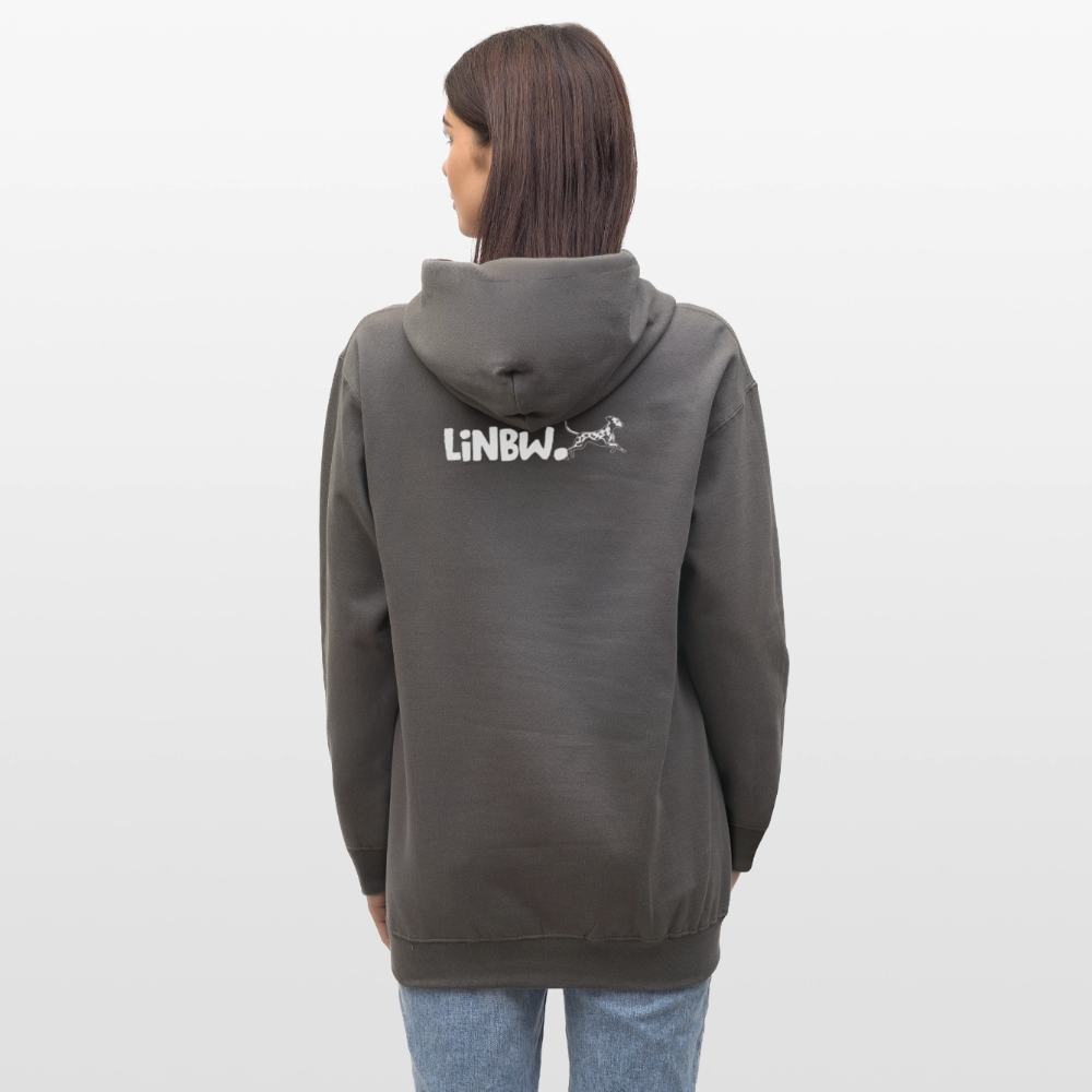 LiNBW. Männer & Frauen Hoodie Life is not just black and white - Dunkelgrau