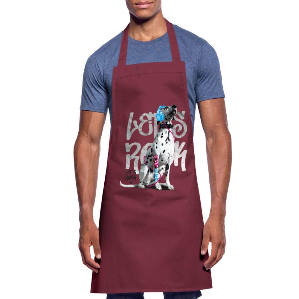 Kochschürze „Let’s Rock“ – Für Dalmatiner-Fans mit Rhythmus im Blut - Bordeaux