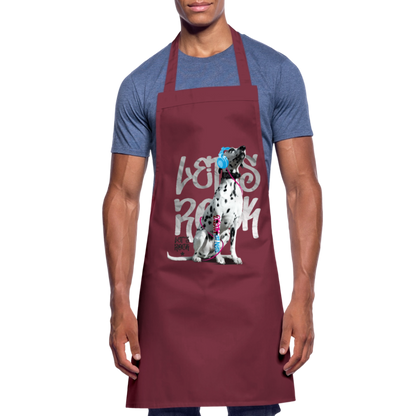 Kochschürze „Let’s Rock“ – Für Dalmatiner-Fans mit Rhythmus im Blut - Bordeaux