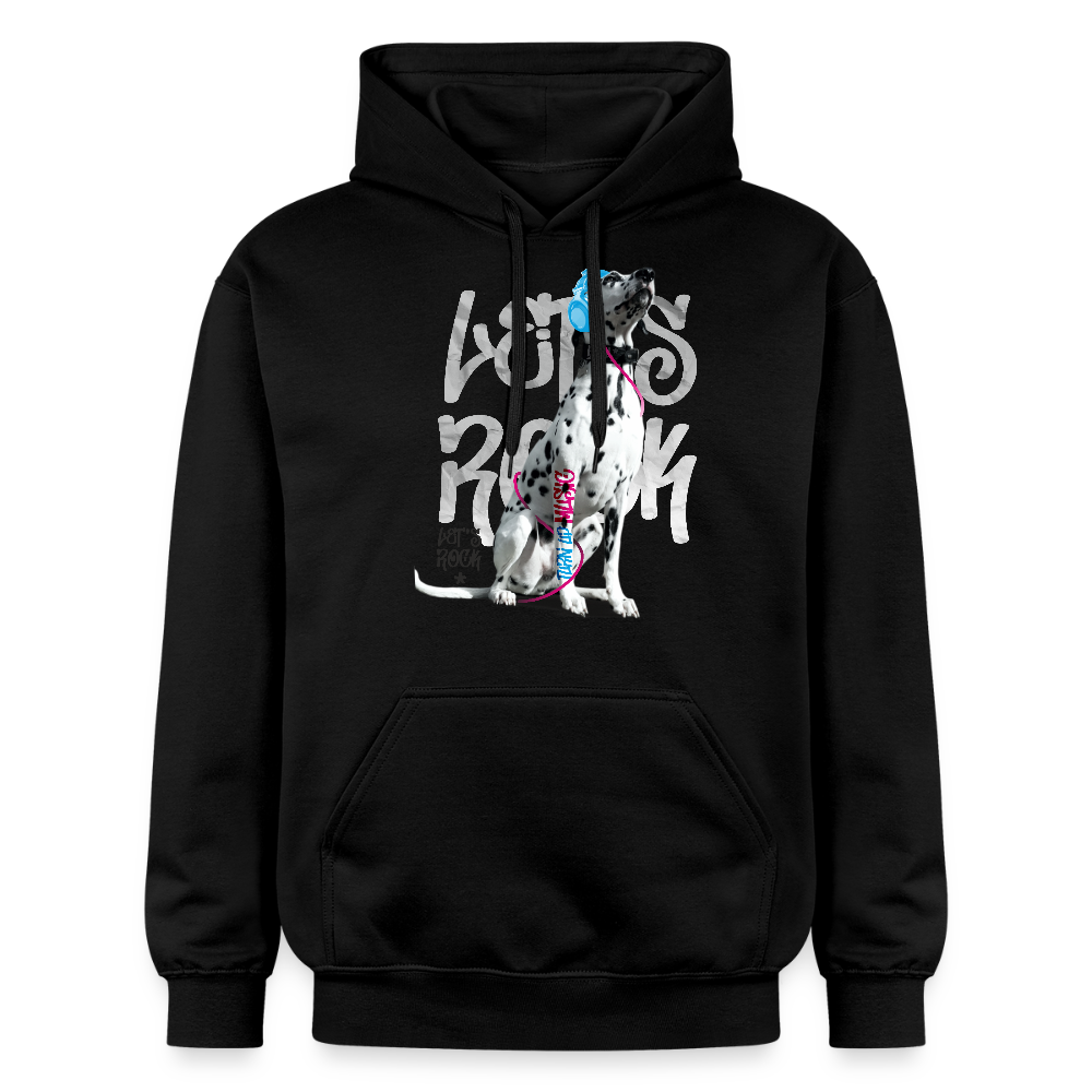 LiNBW. Männer & Frauen Hoodie Dalmatiner Let's Rock - Schwarz
