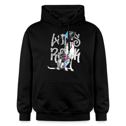 LiNBW. Männer & Frauen Hoodie Dalmatiner Let's Rock - Schwarz