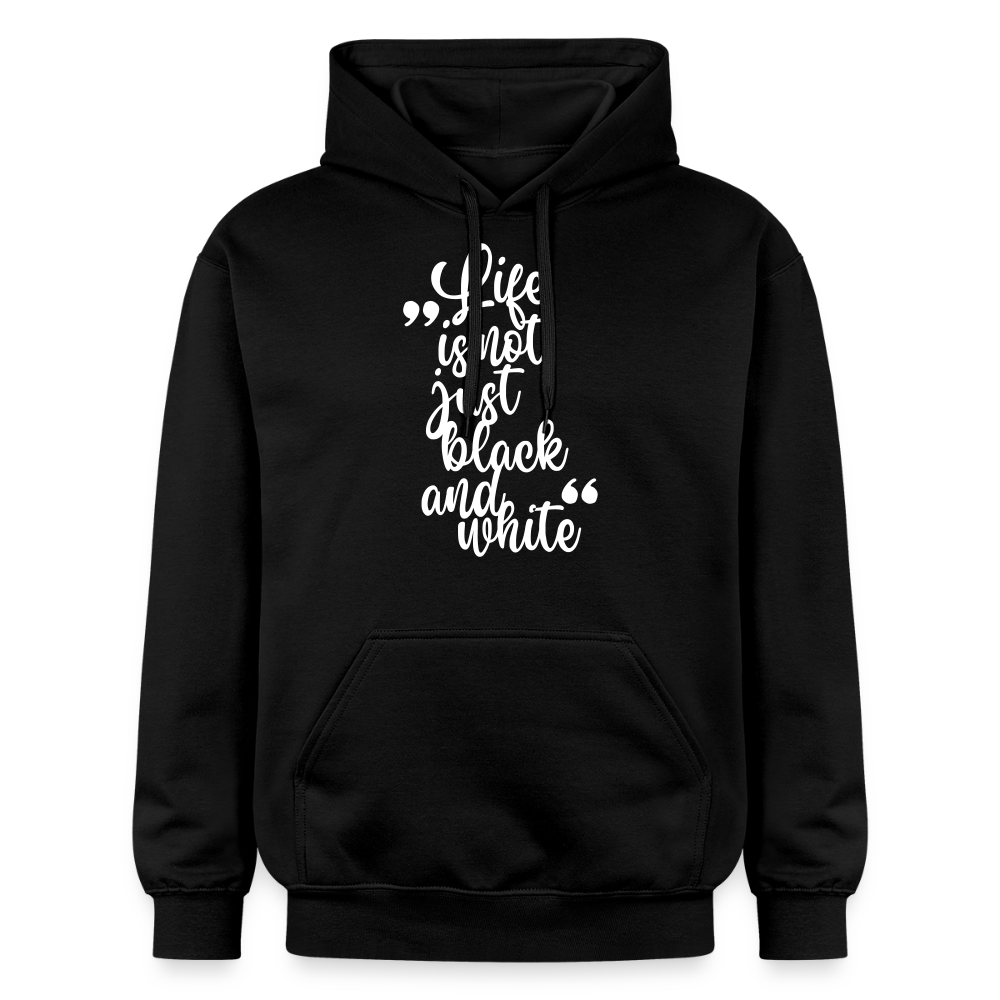 LiNBW. Männer & Frauen Hoodie Life is not just black and white - Schwarz