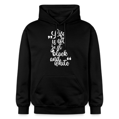 LiNBW. Männer & Frauen Hoodie Life is not just black and white - Schwarz