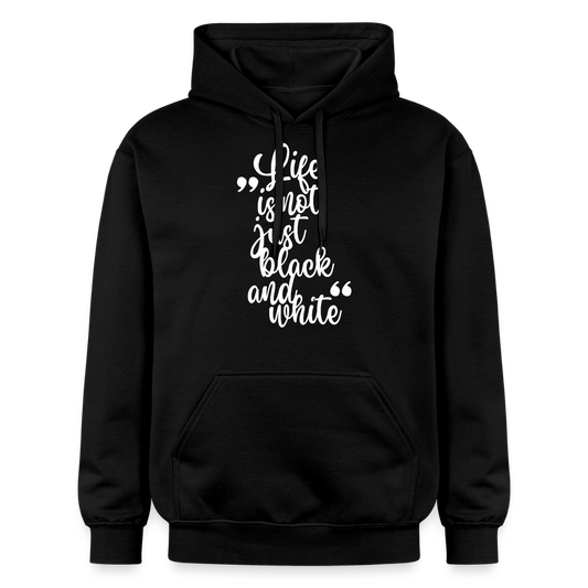 LiNBW. Männer & Frauen Hoodie Life is not just black and white - Schwarz