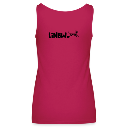 LiNBW. Frauen Tank-Top Life is not just black and white - dunkles Pink