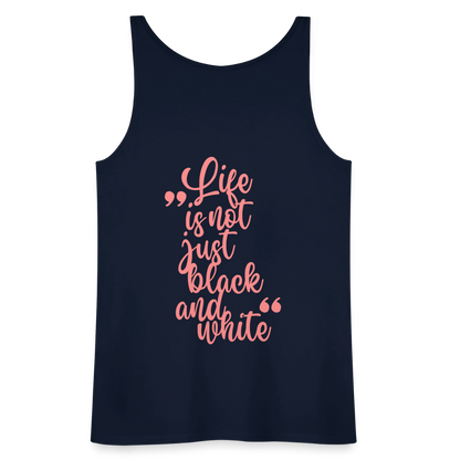LiNBW. Frauen Tank-Top Life is not just black and white - Navy