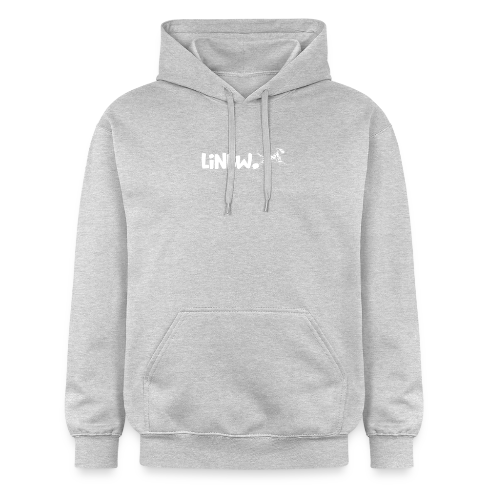 LiNBW. Männer & Frauen Hoodie Life is not just black and white - Hellgrau meliert