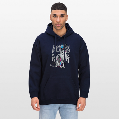LiNBW. Männer & Frauen Hoodie Dalmatiner Let's Rock - Navy