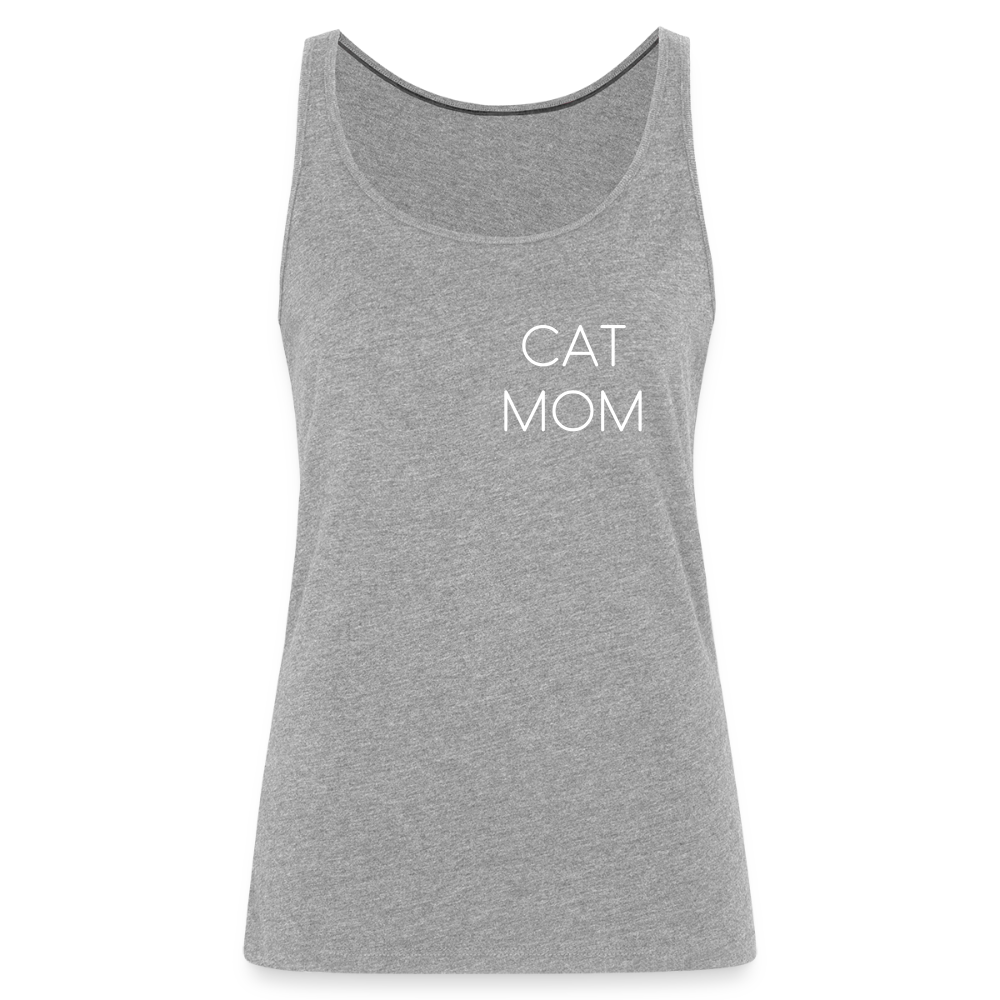 LiNBW. Frauen Tank-Top Stolzes Personal einer Katze - Grau meliert