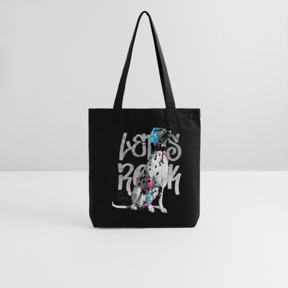 LiNBW. Stoffbeutel Dalmatiner Let's Rock - Schwarz