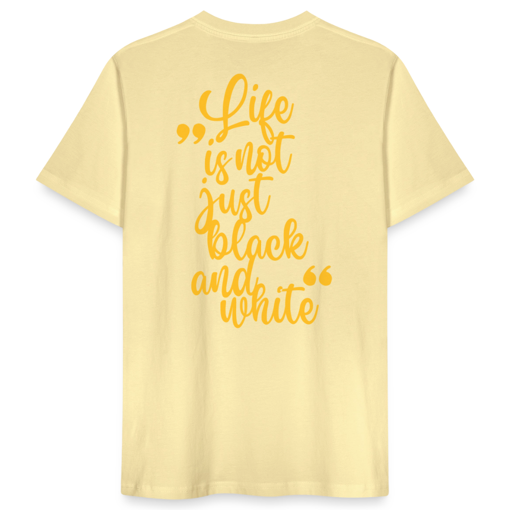 LiNBW. Männer T-Shirt Life is not just black and white - Creme
