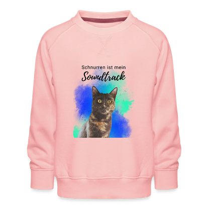LiNBW. Kinder Pullover Schnurren ist mein Soundtrack - Kristallrosa