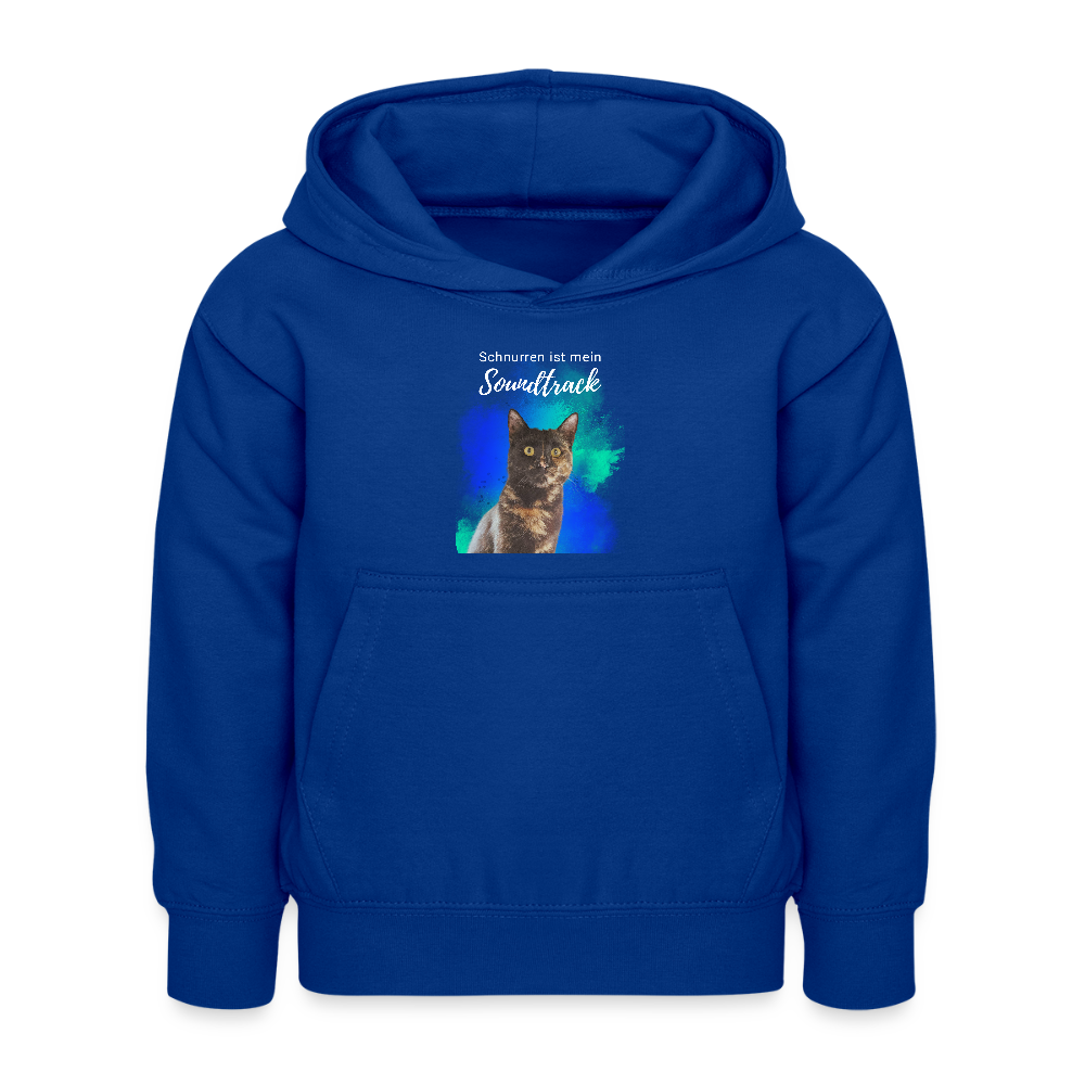LiNBW. Kinder Hoodie Schnurren ist mein Soundtrack - Royalblau