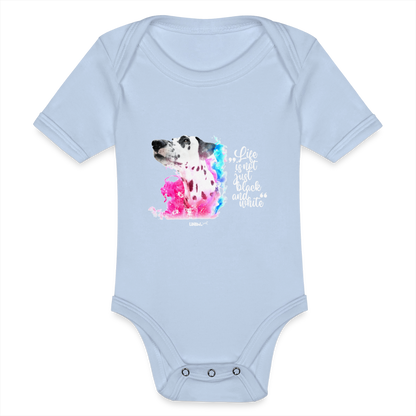 LiNBW. Body Kurzarm Dalmatiner Life is not just black and white - Sky