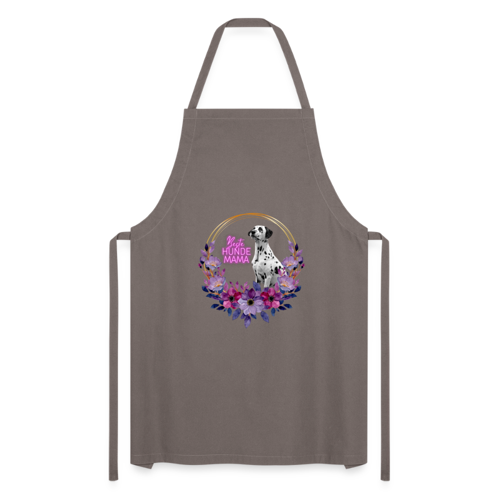 Kochschürze „Beste Hundemama“ – Für die Queen aller Fellnasen - Grau