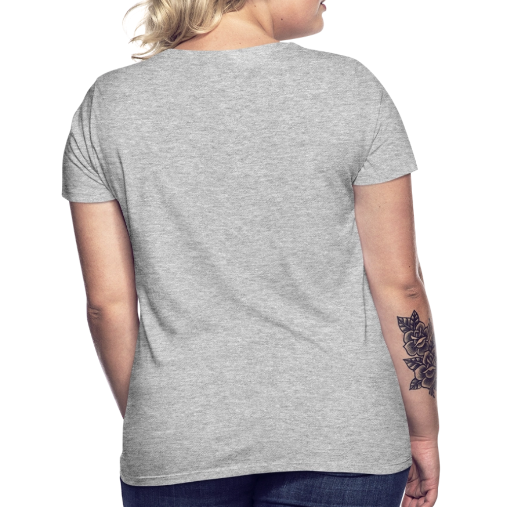 LiNBW. Frauen T-Shirt Schnurren ist mein Soundtrack - Grau meliert