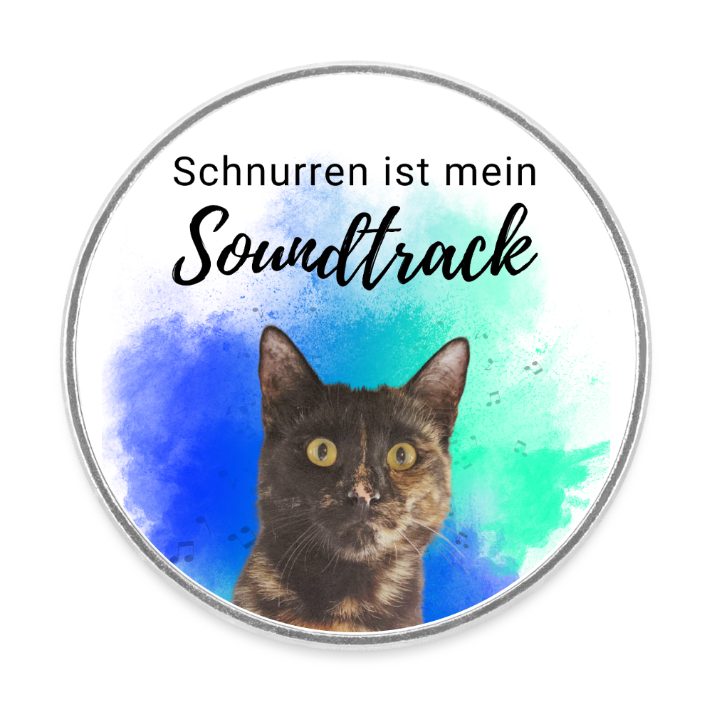 Magnet „Schnurren ist mein Soundtrack“ – Katzenliebe für Kühlschrank & Co. - Weiß