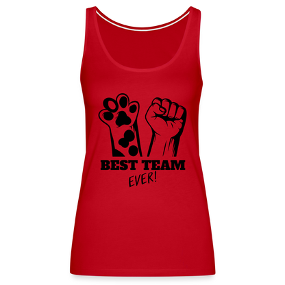 LiNBW. Frauen Tank-Top Best Team Ever - Rot