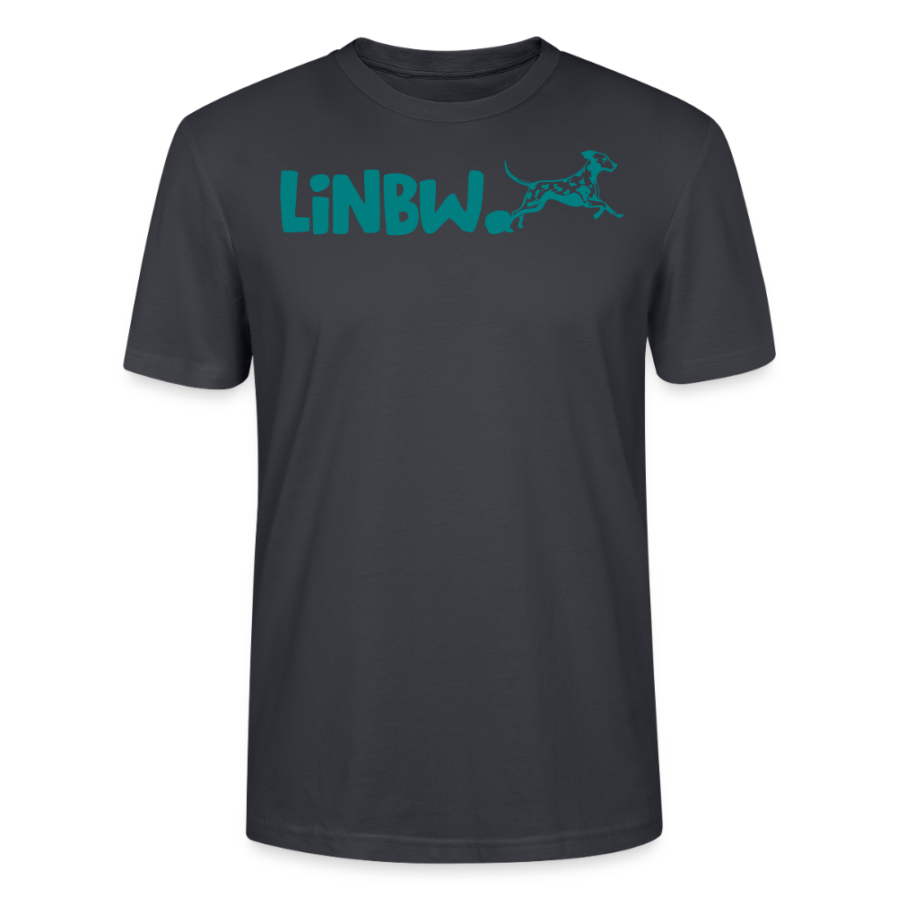 LiNBW. Männer T-Shirt Life is not just black and white - Dunkles Graublau