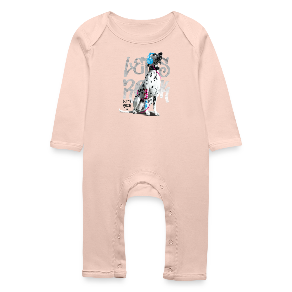 LiNBW. Baby Strampler Dalmatiner Let's Rock - Kristallrosa