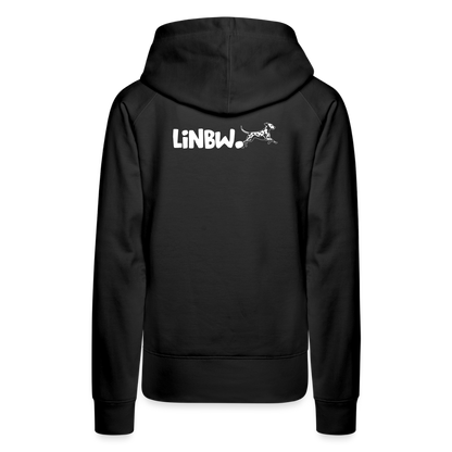 LiNBW. Frauen Hoodie Life is not just black and white - Schwarz