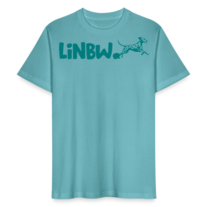 LiNBW. Männer T-Shirt Life is not just black and white - Pastelltürkis