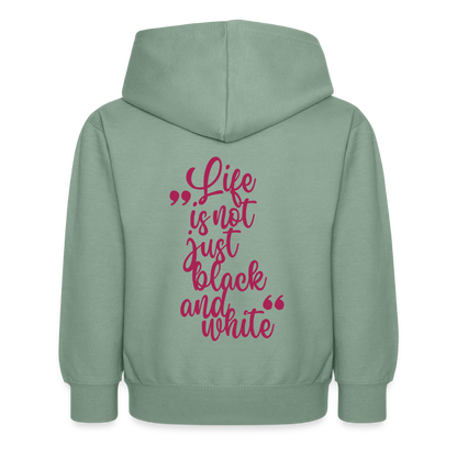 LiNBW. Kinder Hoodie Life is not just black and white - Graugrün
